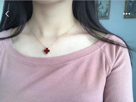 Vca四叶草项链（银镀金）