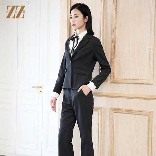 佐尔美春季新款小香风英伦风休闲气质时尚职业西装外套女E03KT04 商品图3
