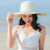 CT-0125465沙滩草帽女夏天海边大檐防晒遮阳帽韩版百搭出游大沿可折叠太阳帽 商品缩略图4