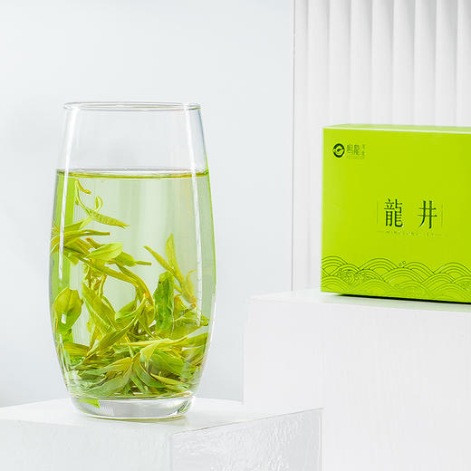 明前龙井 鸣龙优佳龙井一盒50g买两盒送礼盒 商品图3