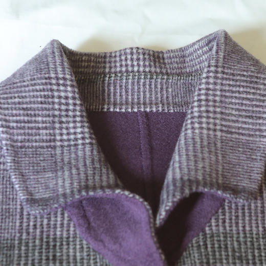 佐尔美秋冬新款经典千鸟格气质羊毛双面呢双穿大衣E94SM13 商品图1