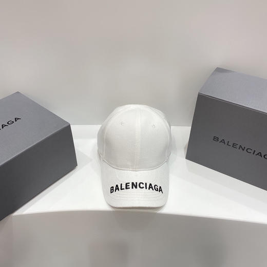 巴黎世家BALENCIAGA-白色帽檐刺绣 商品图6