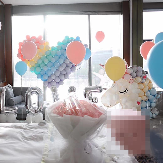 独角兽生日求婚纪念日浪漫惊喜气球装扮房间上门布置 商品图1