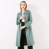 佐尔美早春季新款优雅气质减龄纯色简约直筒长风衣E01FC14 商品缩略图1