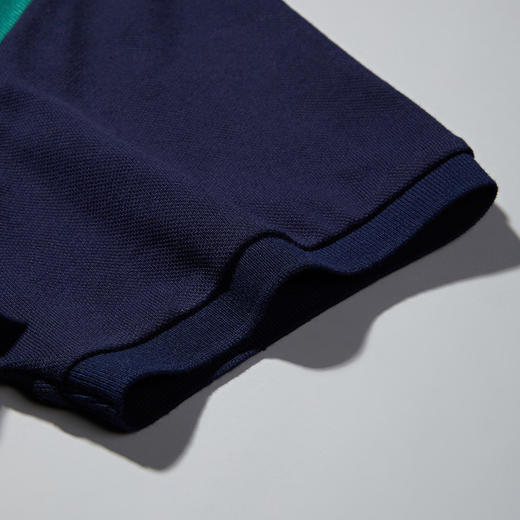 【全棉面料】罗蒙短袖t恤男夏季薄款经典翻领拼色字母休闲Polo衫 商品图7