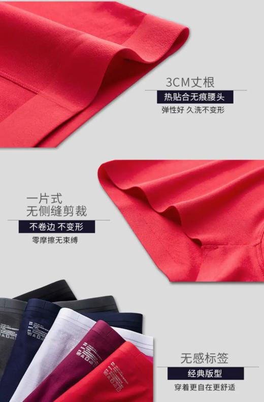 （99元/3条）莫代尔男士无痕内裤51007 商品图1