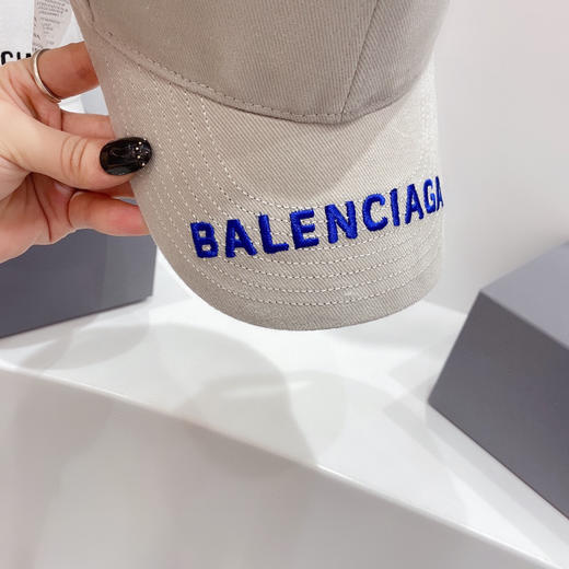 巴黎世家BALENCIAGA-灰白帽檐蓝字 商品图4