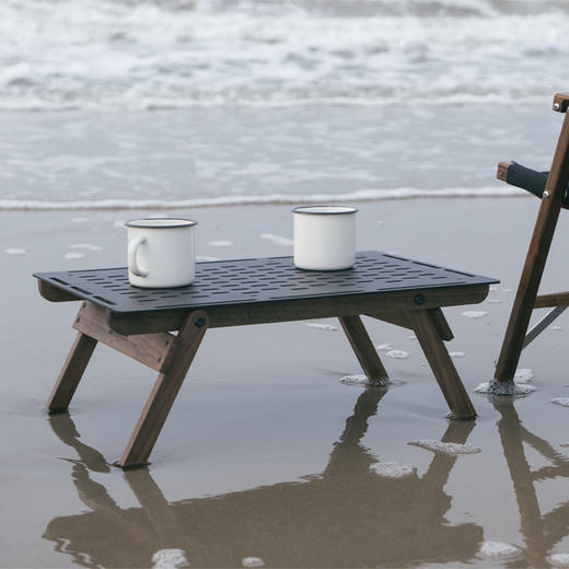 什良商店 黑胡桃铝面折叠地桌MINI款 商品图3