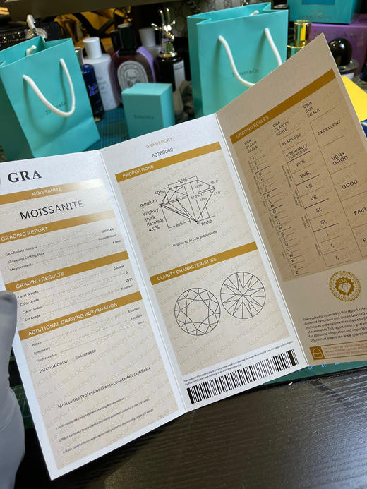 蒂夫尼6爪钻戒-60分（莫桑钻，带证书） 商品图7