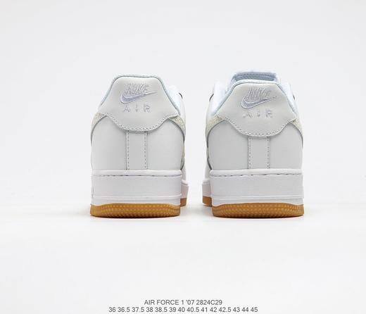 耐克Nike Air Force Low 1’07"Reflective White"空军一号经典低帮百搭休闲运动板鞋“皮革米白全息3M” 商品图1