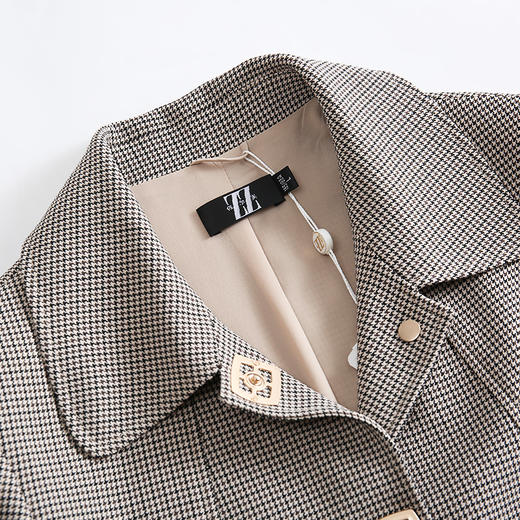 佐尔美春秋季新款气质复古英伦风时尚外套长风衣E01FC15 商品图2