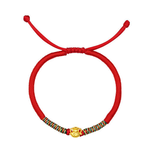 周六福 十二星座守护系列黄金手链 星座手绳 定价 商品图4