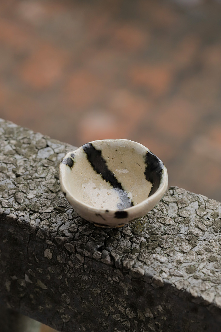 日本竹内真吾信乐烧清酒杯美浓烧清酒杯