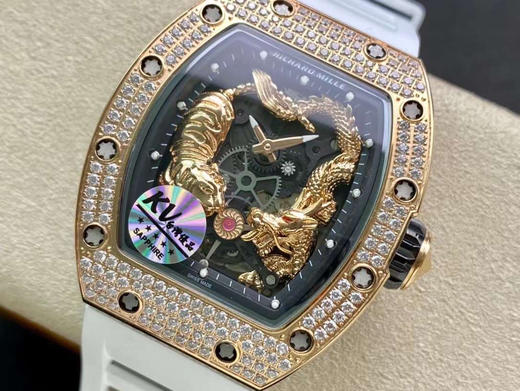KV #理查德龙虎🤜RM35镶钻表壳 蓝宝石镜面镂空表面 左青龙 右白虎背面龙虎字样～不一样的RM035 商品图14