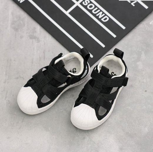 【童鞋】MEMED·CH夏季猪巴皮+网布男童女童贝壳头凉鞋 商品图3