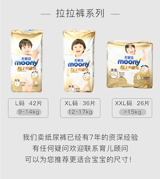 日本moony尤妮佳极上通气 4包 商品图11