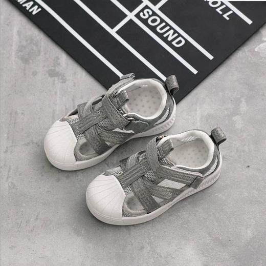 【童鞋】MEMED·CH夏季猪巴皮+网布男童女童贝壳头凉鞋 商品图1