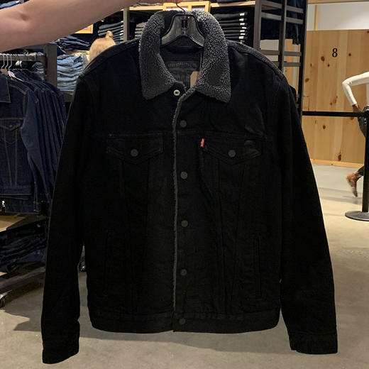  Levi’s/李维斯 男士仿羊羔绒毛领加绒加厚牛仔外套夹克 商品图0