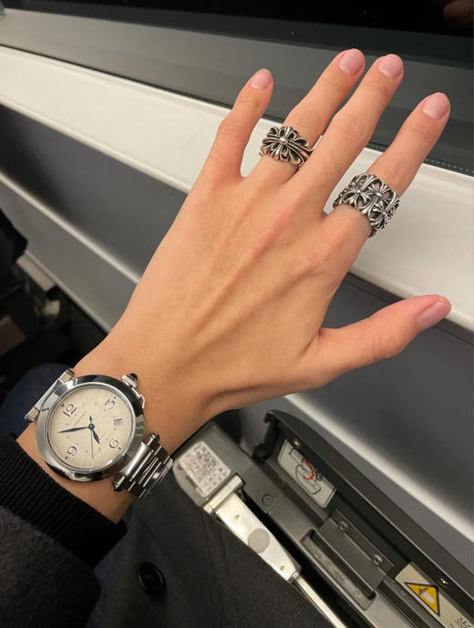 克罗心开口十字花戒指 商品图4