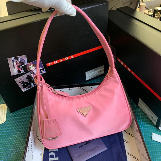 Prada腋下包-hobo粉色 商品图1