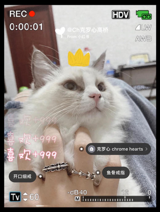 克罗心鱼骨戒 商品图2