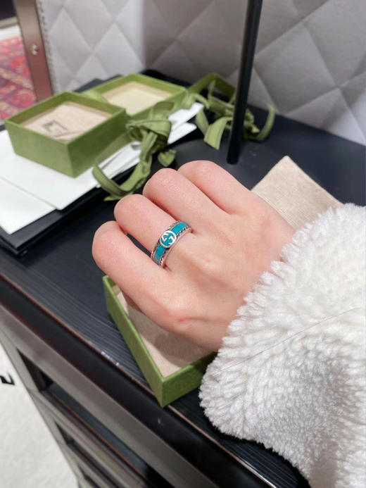 𝐆𝐮𝐜𝐜*纯银珐琅绿 𝟐𝟎𝟐𝟏年限定款 商品图0