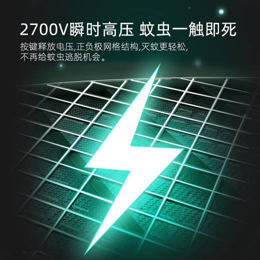 【既是电蚊拍，也是灭蚊灯】二合一电蚊拍，USB充电，比蚊香、驱蚊液好用10000倍，高效的2合1灭蚊神器，双重杀伤力，灭蚊一击即中夜晚终于可以睡个好觉！ 商品图4