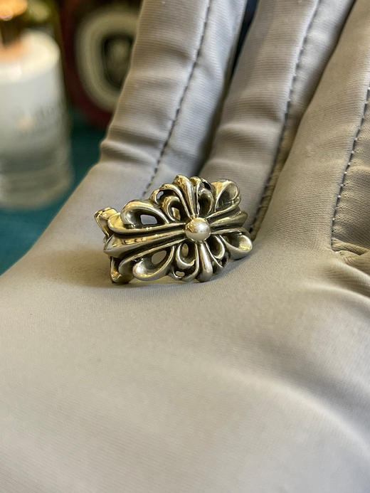 克罗心开口十字花戒指 商品图5