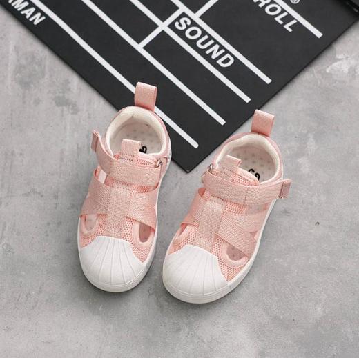 【童鞋】MEMED·CH夏季猪巴皮+网布男童女童贝壳头凉鞋 商品图2