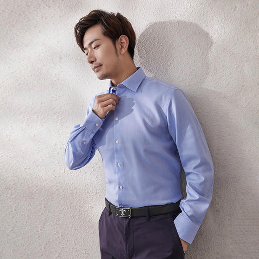 【纯棉男士衬衫】夏季新品男士纯棉衬衫薄款内搭商务长袖上衣 商品图2