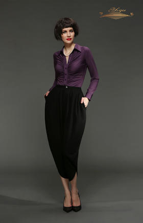 【特惠】YIQU丨“弄潮一族”衬衣（暗紫）