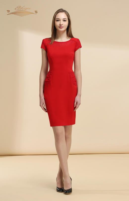 【特惠】YIQU丨“天使”连身裙（正红）P 商品图0