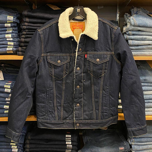  Levi’s/李维斯 男士仿羊羔绒毛领加绒加厚牛仔外套夹克 商品图1