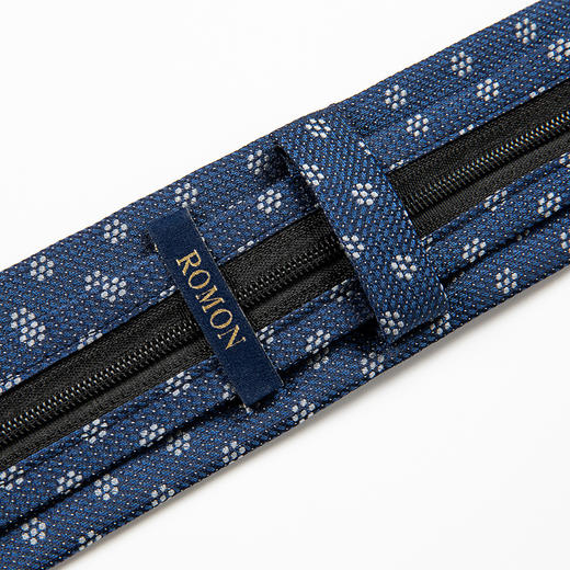 【礼盒装】罗蒙免打结拉链领带男士正装商务韩版休闲窄款懒人提花领带 商品图4