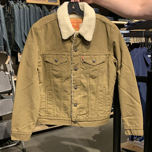  Levi’s/李维斯 男士仿羊羔绒毛领加绒加厚牛仔外套夹克 商品图5