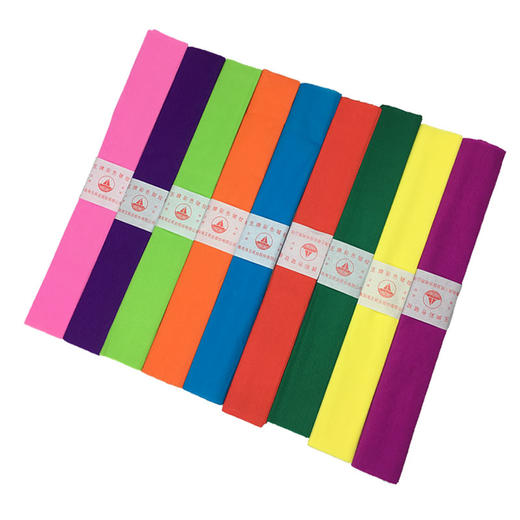 海王皱纹纸ZWZ(特价)彩色手工DIY材料纸幼儿园学生手揉纸 商品图3