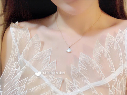 宝格丽小白裙扇子项链 商品图1