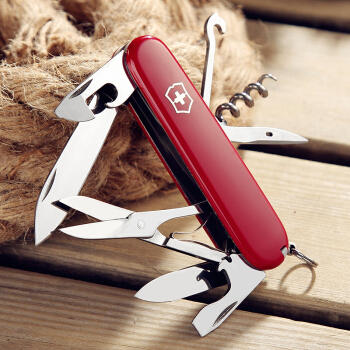 维氏军刀VI-攀登者红14<1.3703>军士刀多功能刀水果刀折叠指甲锉小剪 商品图2