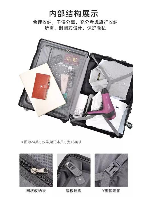 花花品质生活 | 假期出游鉮器-「新秀  丽代工厂同厂生产」抗摔防刮 静音万向轮登机行李箱来啦！轻型韩国进口pp材质行李箱！ 商品图8