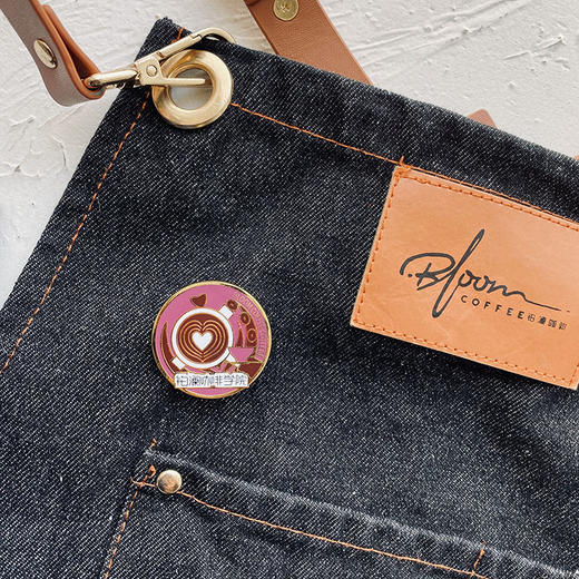 铂澜原创学院胸牌咖啡打工人胸针咖啡师徽章别针创意个性珐琅合金 商品图3