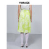 VIMAGE纬漫纪夏季优雅时尚高腰开叉百搭半身裙包臀裙女V1506119 商品缩略图3