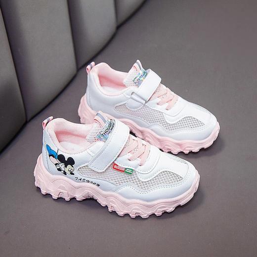 寒冰紫雨小白鞋女童夏季舒适透气童鞋春款公主运动鞋子小孩子橡胶耐磨