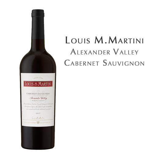 路易 · 马天尼亚历山大谷赤霞珠红葡萄酒 Louis M.Martini Alexander Valley Cabernet Sauvignon 商品图0