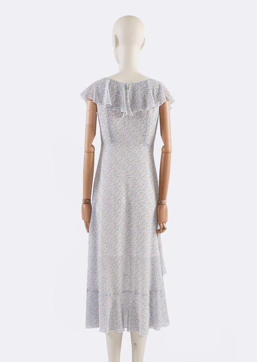 荷叶袖繁花度假长裙 商品图2