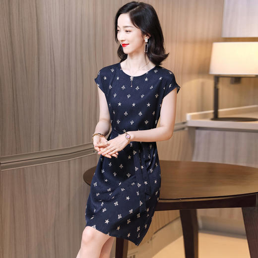 上海旗袍厂ASE-2311真丝连衣裙 商品图2