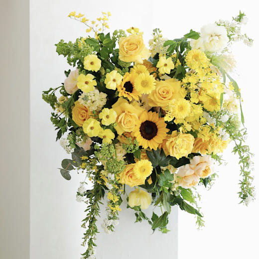 「春风」-向日葵商务瓶插花 商品图0