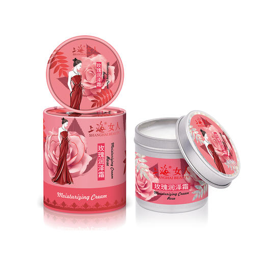 上海女人玫瑰润泽霜120g 商品图1