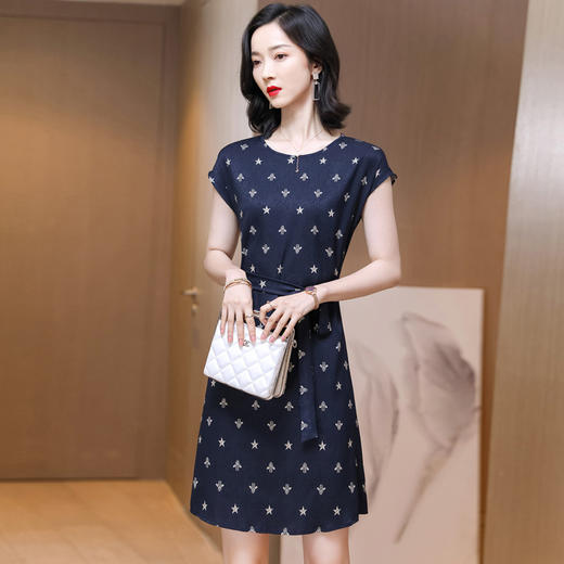 上海旗袍厂ASE-2311真丝连衣裙 商品图3