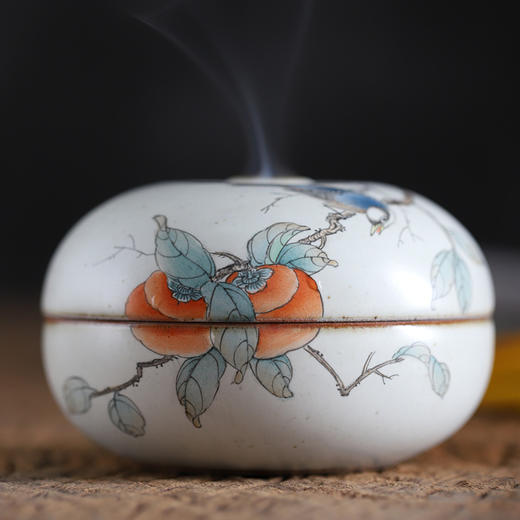 「景德镇手绘茶道香炉」盘香家用供佛 手工陶瓷小号卧室创意摆件 商品图4