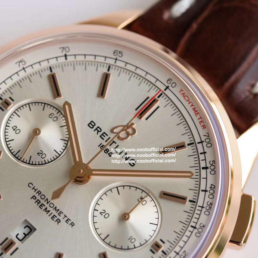 【绅手不凡】GF新品百年灵璞雅系列B01计时腕表 （吴彦祖同款）BR0118371G1P1材质： 316L精钢（电镀18k红金）直径： 42毫米 商品图6